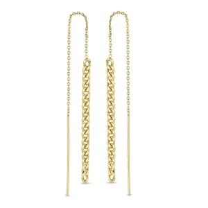 Small Curb Chain Drop Threaders