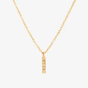 Small Diamond Bar Necklace | N1208W