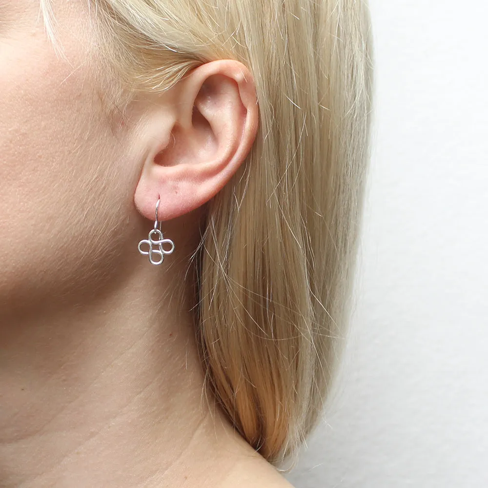 Small Double Infinity Wire Earrings