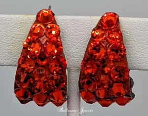 Small Hoop Earrings in Hyacinth orange