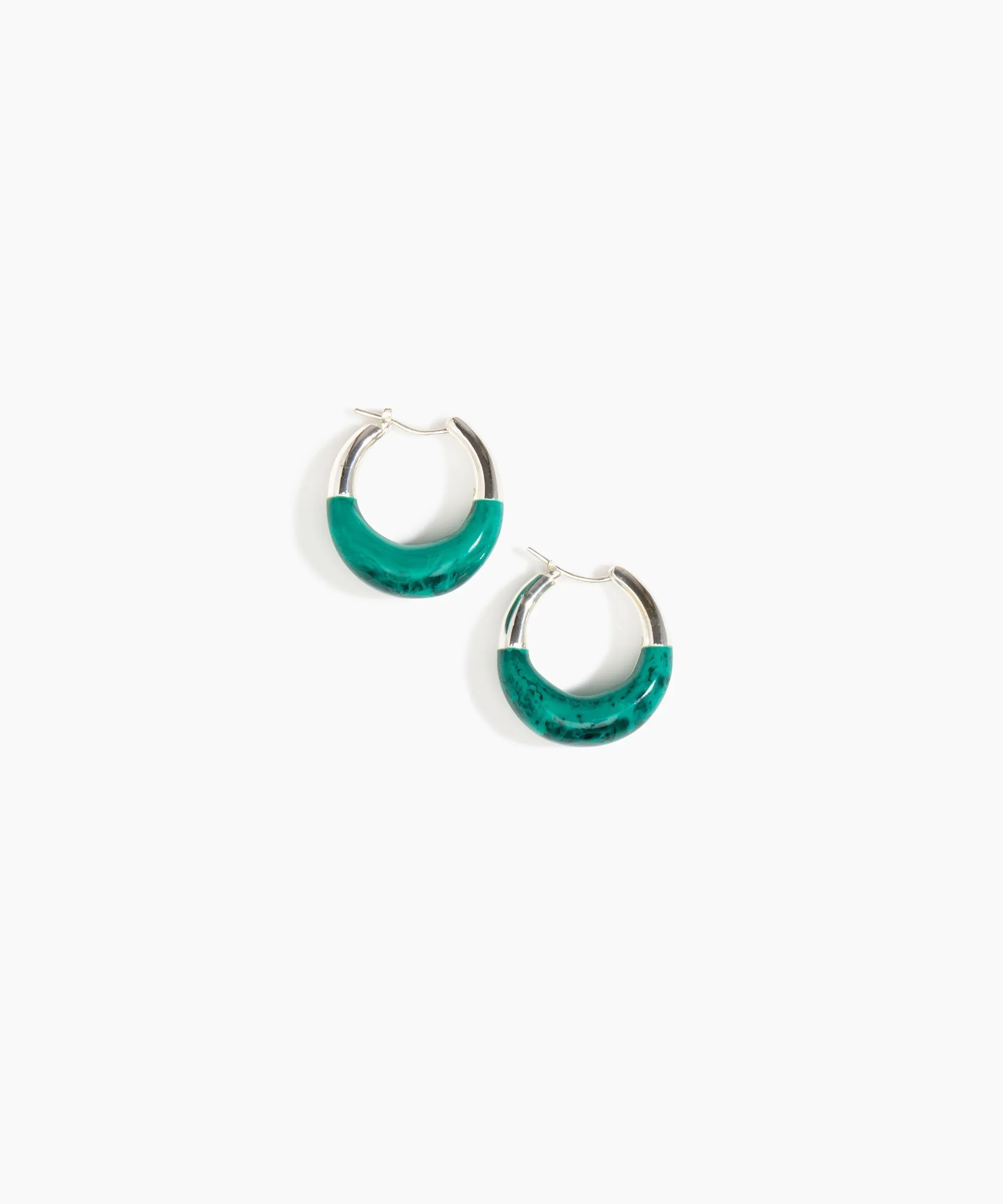 Small Horn Hoop Earrings