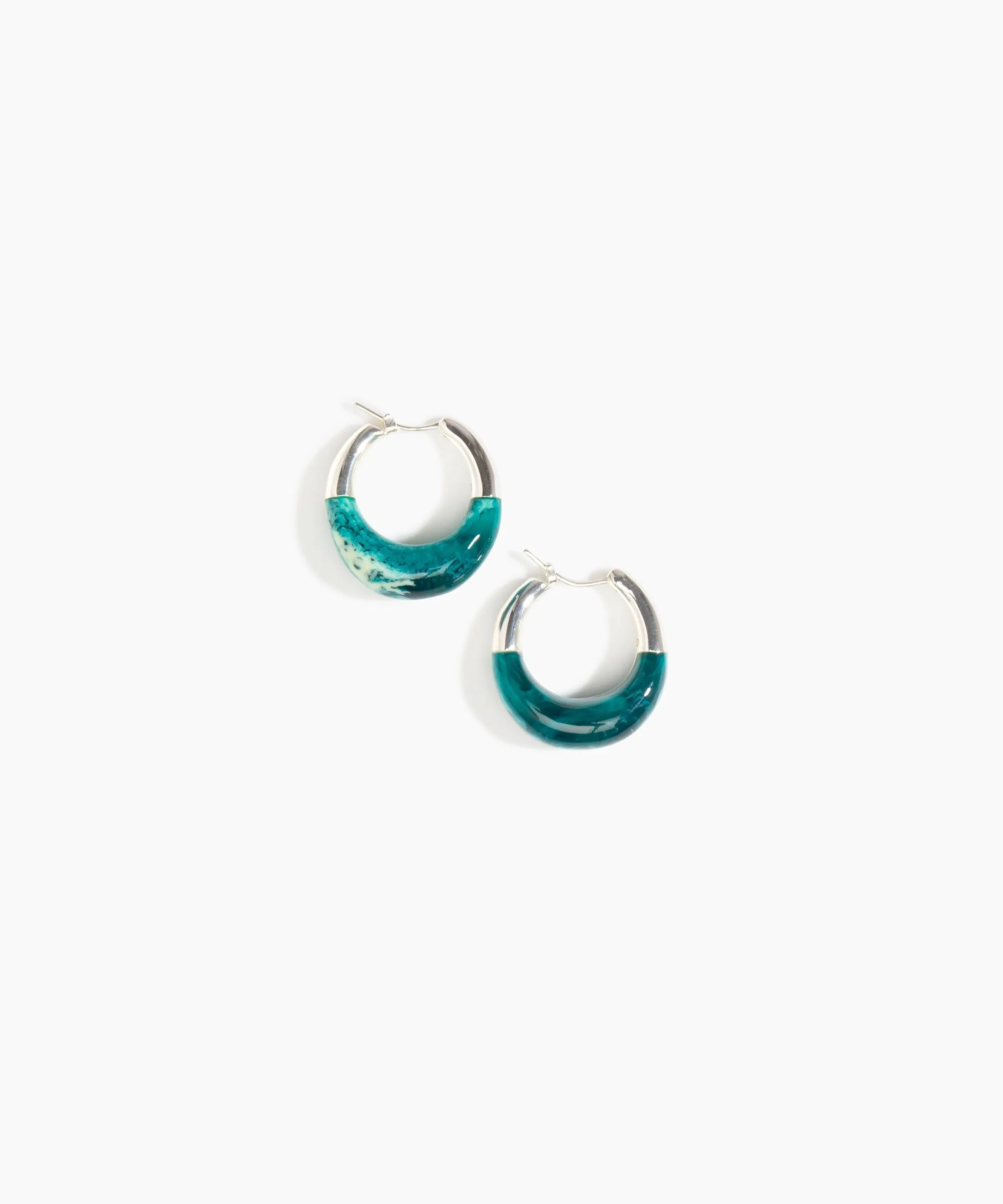 Small Horn Hoop Earrings
