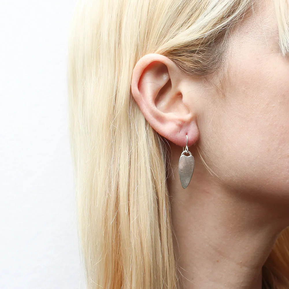 Small Leaf Wire Earrings