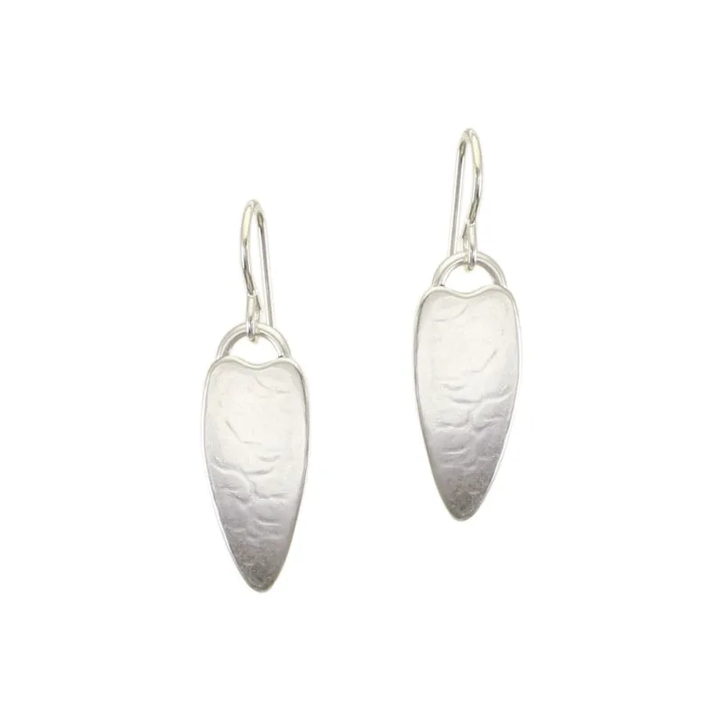 Small Leaf Wire Earrings