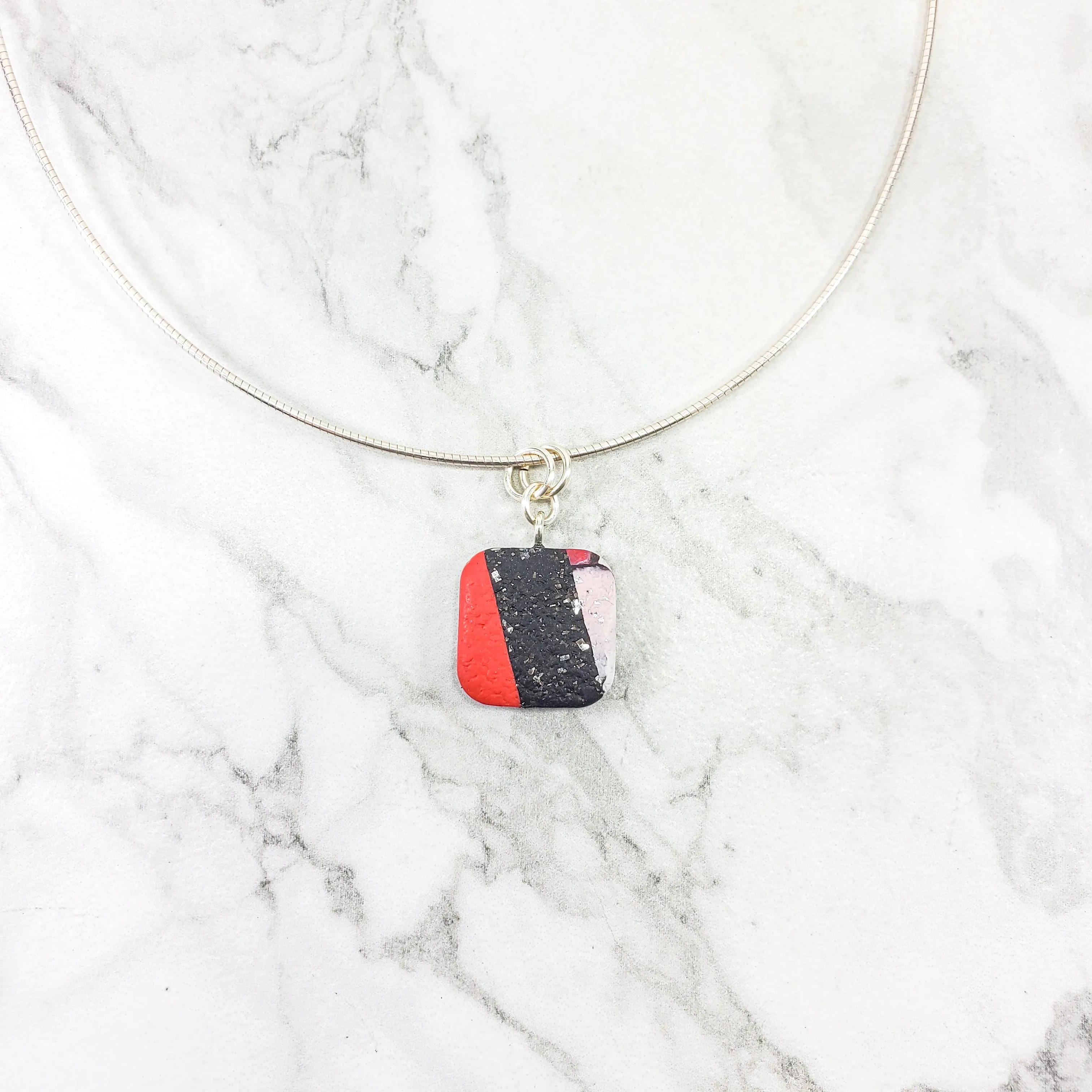 Small Square/Diamond Pendant - Scarlett