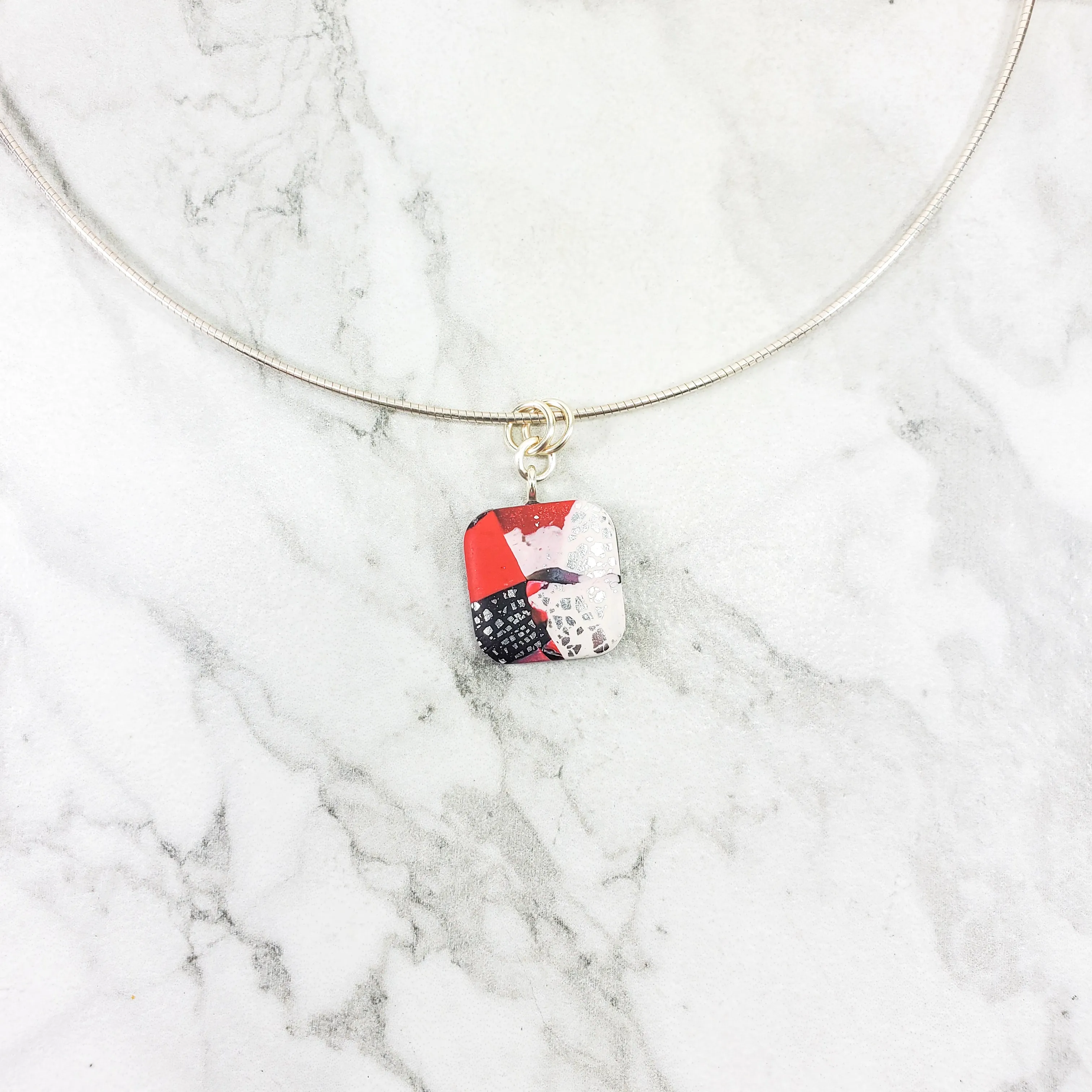 Small Square/Diamond Pendant - Scarlett