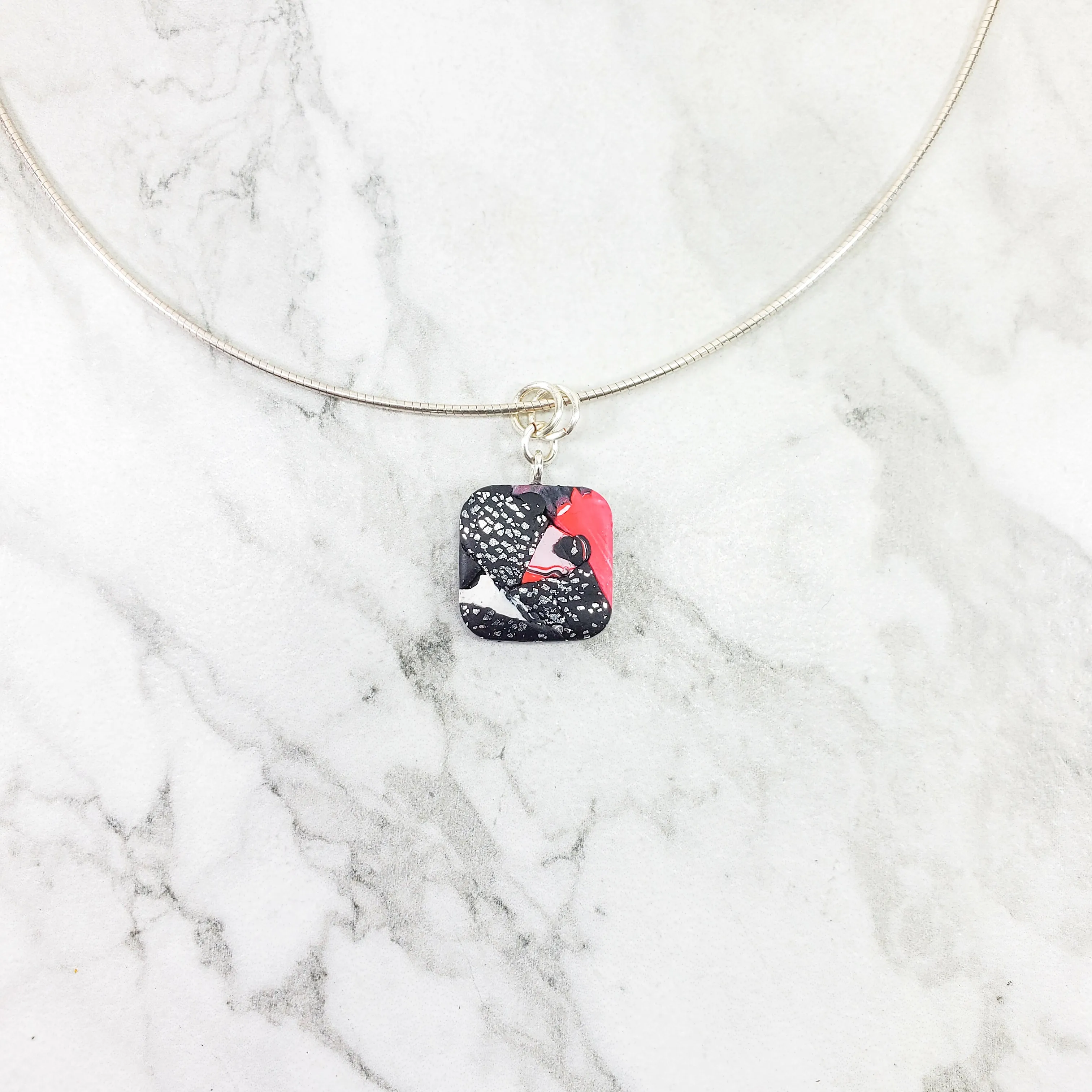 Small Square/Diamond Pendant - Scarlett