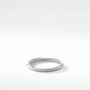 Smooth 2mm Band Ring in Platinum, Size 7