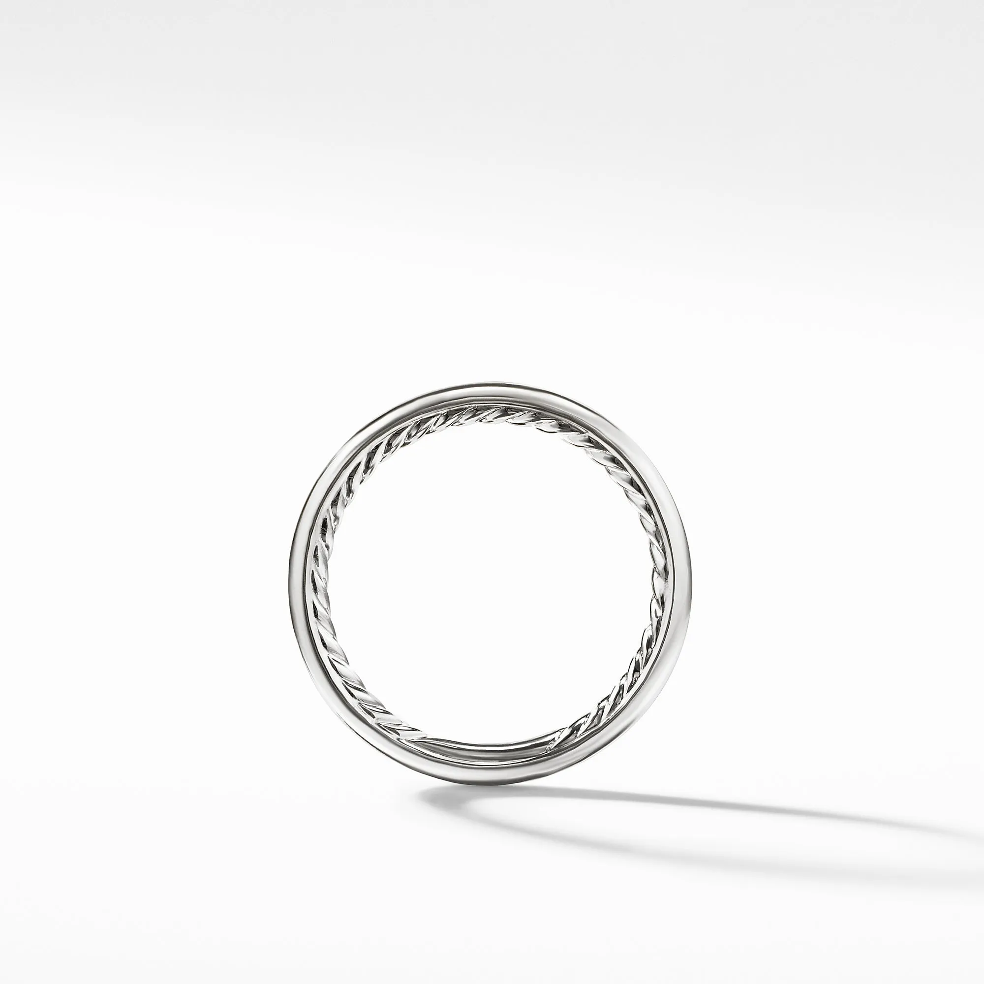 Smooth 2mm Band Ring in Platinum, Size 7