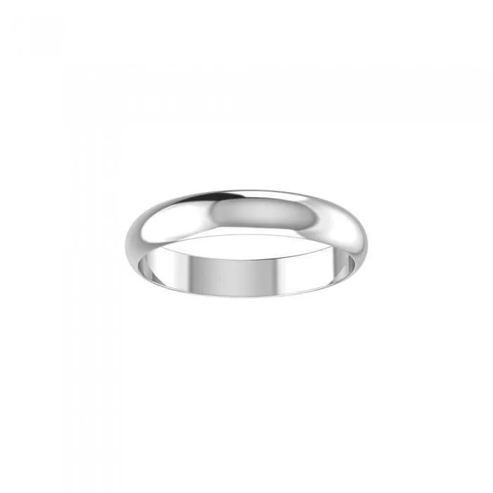 Smooth Silver Wedding Band Medium SM153