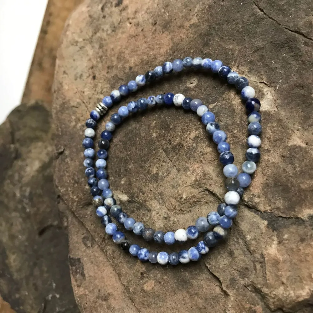 Sodalite mini bead bracelet