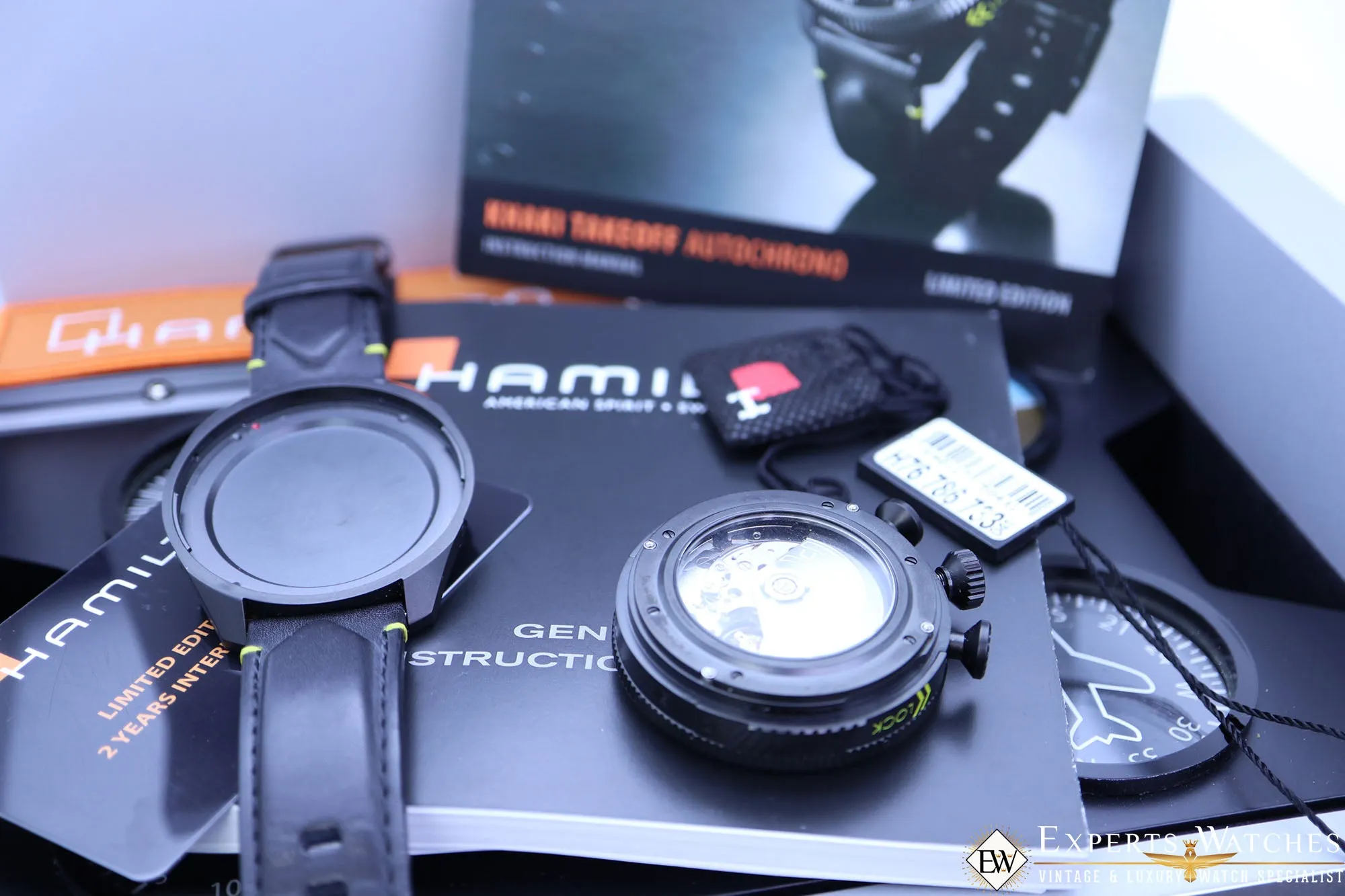 Sold!!! HAMILTON TAKEOFF Limited Edition H76786733 BullHead Chronograph KHAKI Aviation