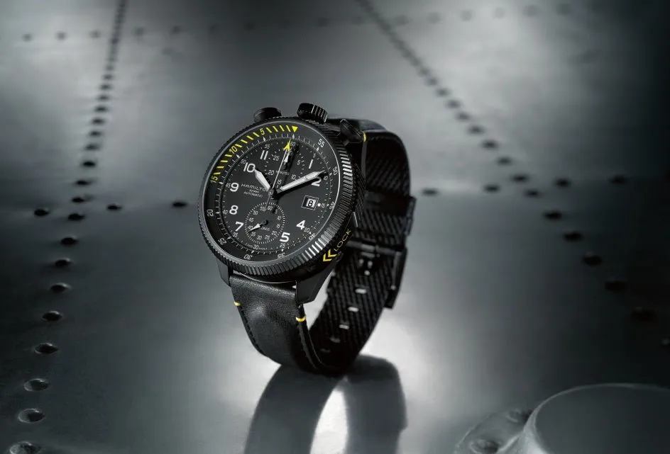Sold!!! HAMILTON TAKEOFF Limited Edition H76786733 BullHead Chronograph KHAKI Aviation