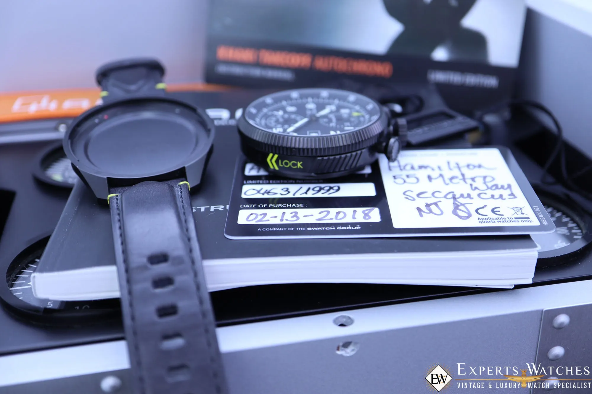 Sold!!! HAMILTON TAKEOFF Limited Edition H76786733 BullHead Chronograph KHAKI Aviation