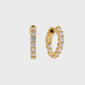 Soleil Small Hoop Earring - Gold