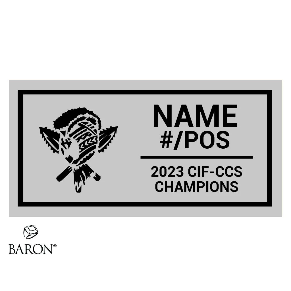 South San Francisco Football 2023 Championship Black Standard Window Ring Box