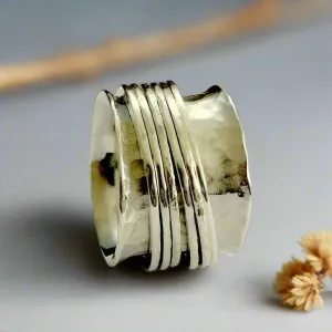 Spinner Silver Ring - Falling Free.