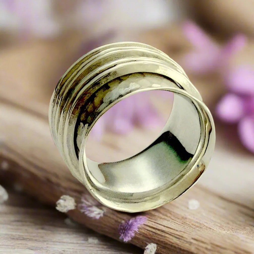 Spinner Silver Ring - Falling Free.