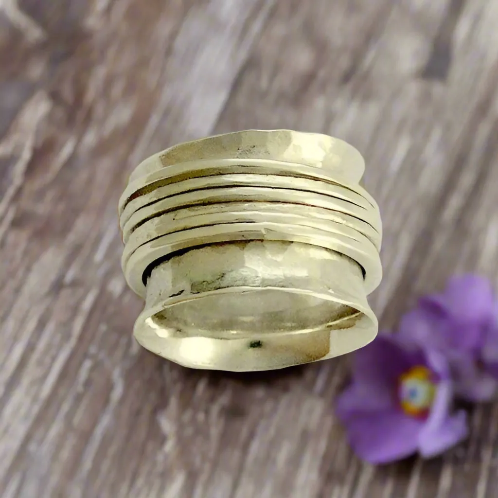 Spinner Silver Ring - Falling Free.