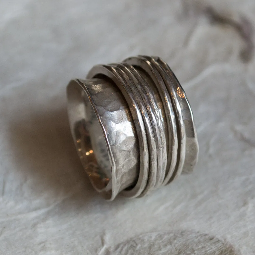 Spinner Silver Ring - Falling Free.
