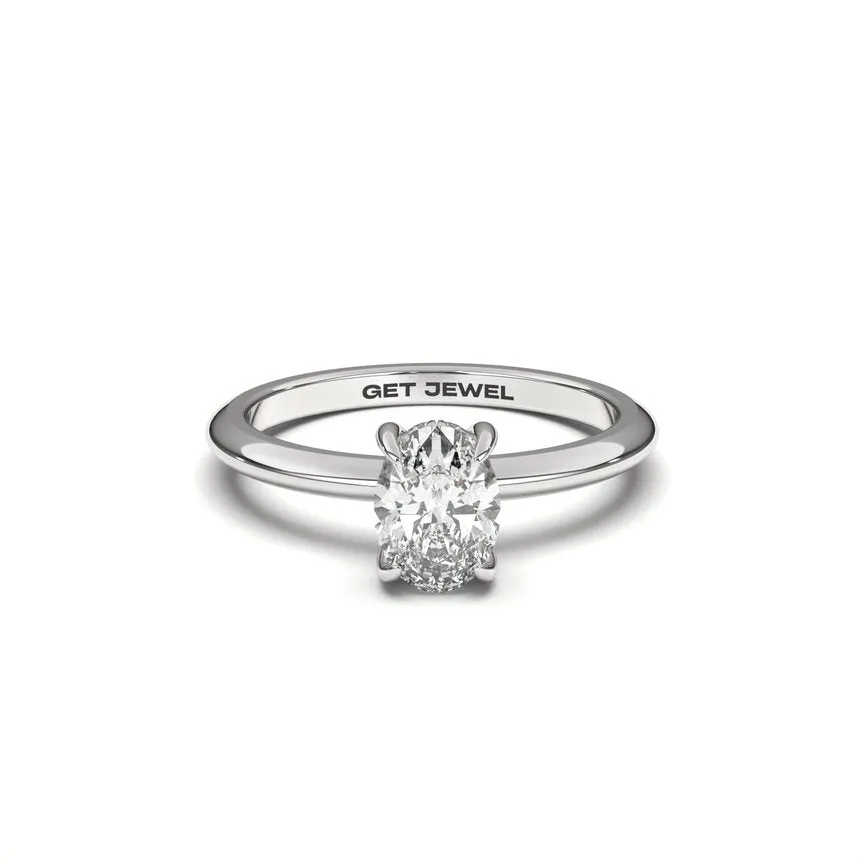 SPLENDOR - Oval 4 Prongs Smooth Classic Band