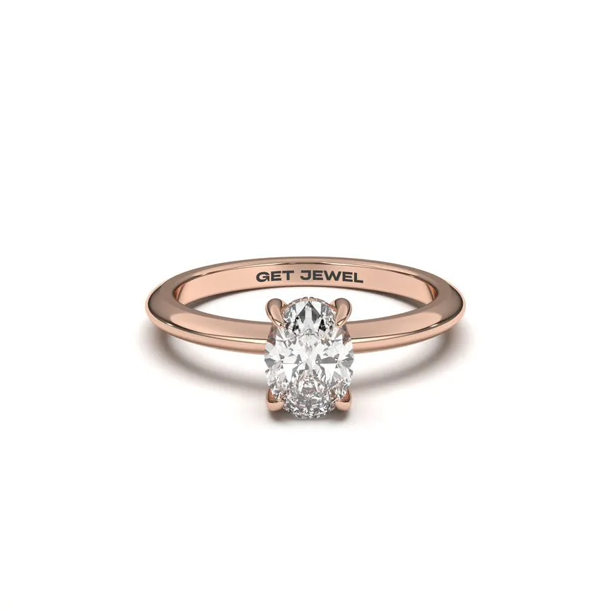 SPLENDOR - Oval 4 Prongs Smooth Classic Band