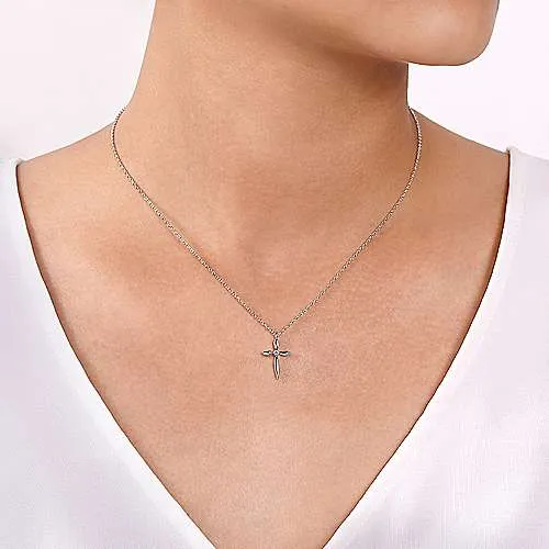 SS Diamond Cross Necklace