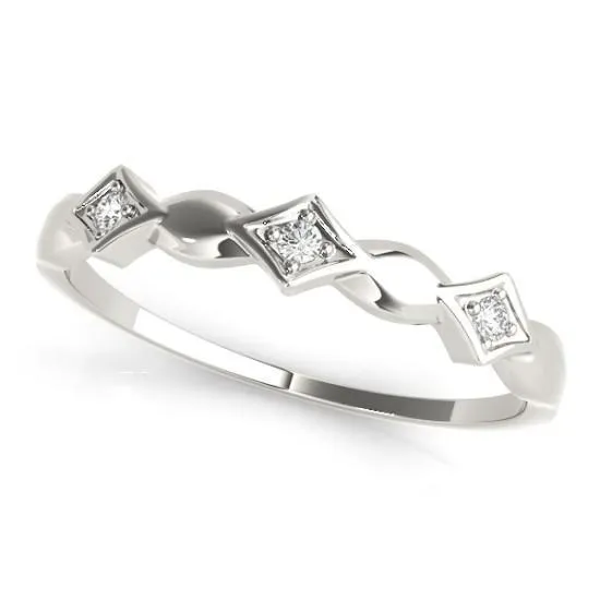 Stackables 1/2 Eternity Tri-Tone Gold Simple 3-Band Set Selectables