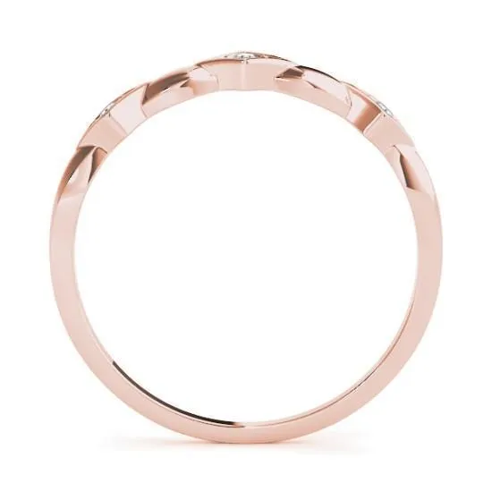 Stackables 1/2 Eternity Tri-Tone Gold Simple 3-Band Set Selectables