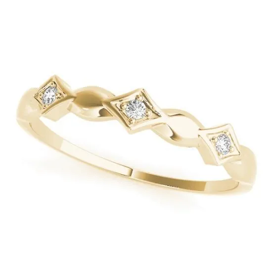 Stackables 1/2 Eternity Tri-Tone Gold Simple 3-Band Set Selectables