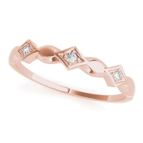 Stackables 1/2 Eternity Tri-Tone Gold Simple 3-Band Set Selectables