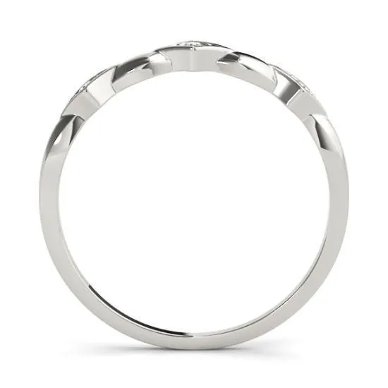 Stackables 1/2 Eternity Tri-Tone Gold Simple 3-Band Set Selectables