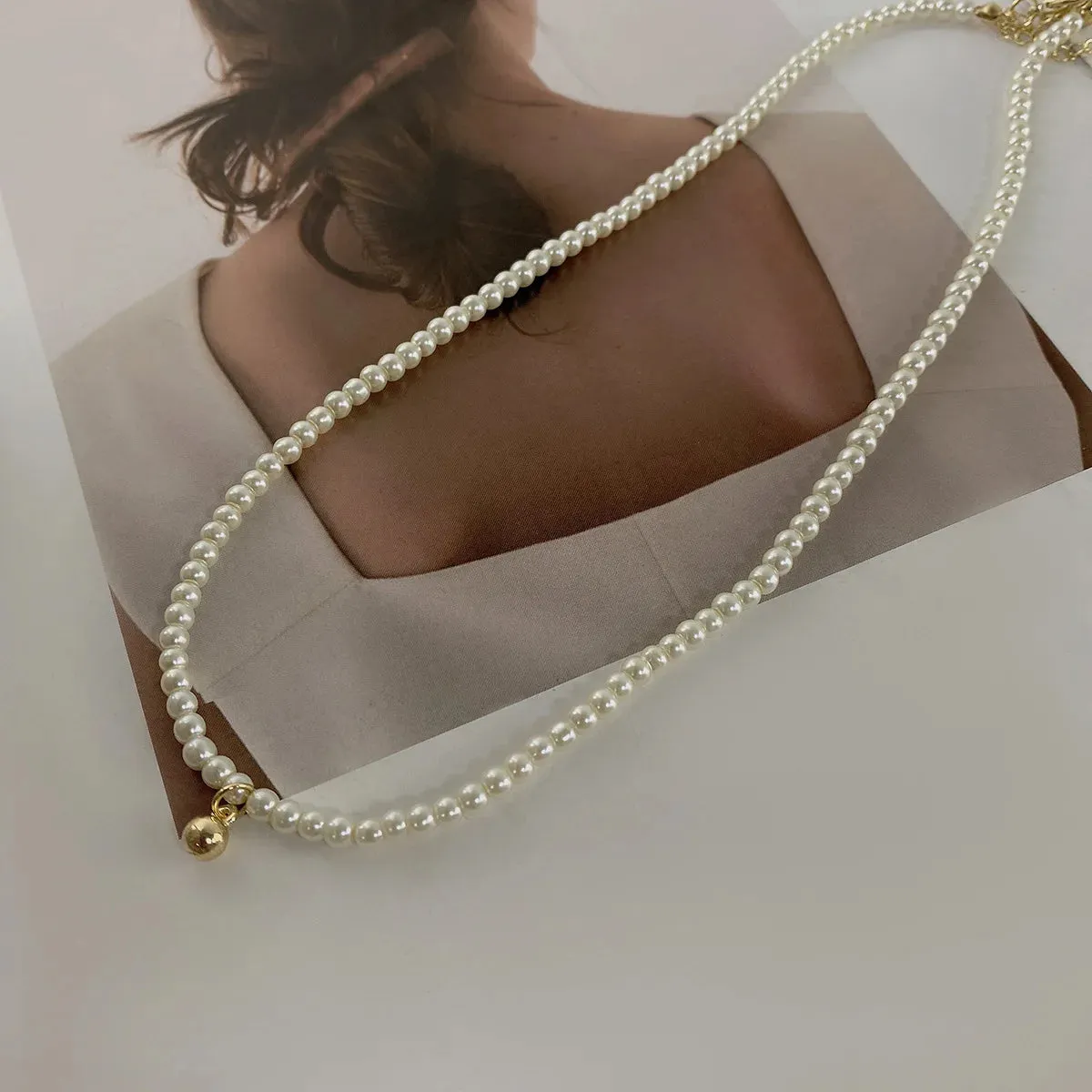 Stainless Steel Necklaces Black Exquisite Minimalist Square Pendant Choker Chains Fashion Necklace For Women Jewelry Party Gifts
