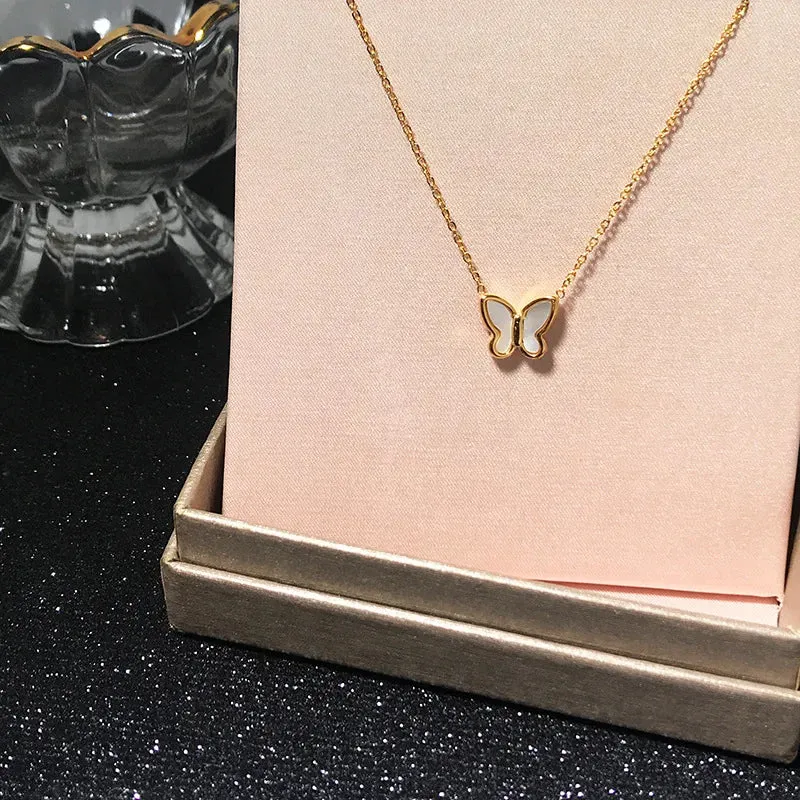 Stainless Steel Necklaces Black Exquisite Minimalist Square Pendant Choker Chains Fashion Necklace For Women Jewelry Party Gifts