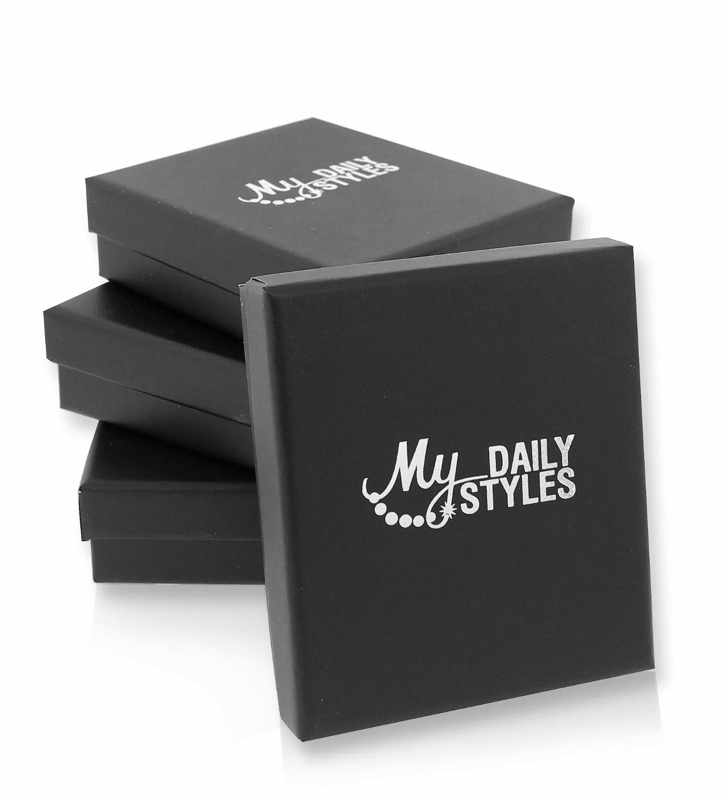 Stainless Steel Silver-Tone Classic Half-Hoop Stud Earrings