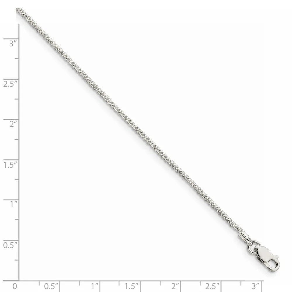 Sterling Silver 1.5mm Round Spiga Chain