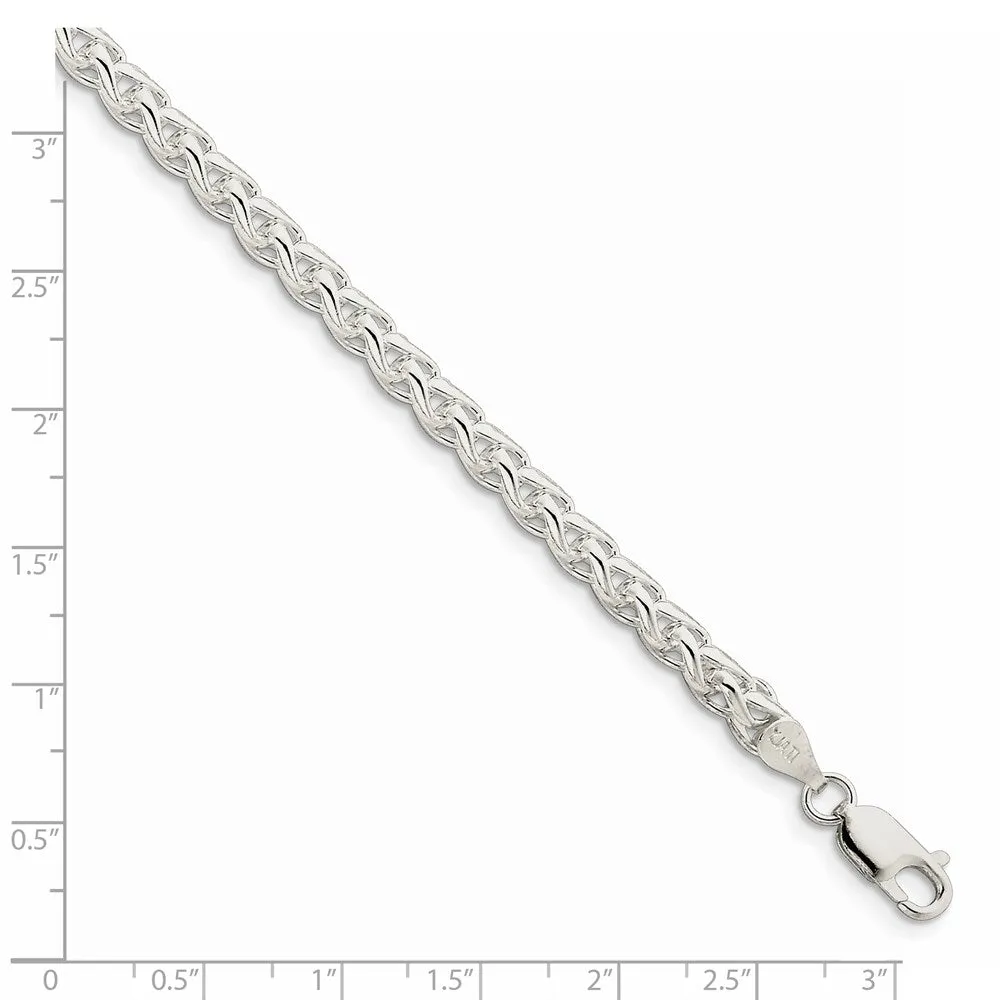Sterling Silver 5mm Round Spiga Chain