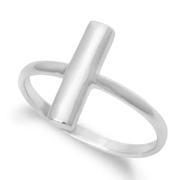 Sterling Silver .925 Real Silver Bar Band Ring