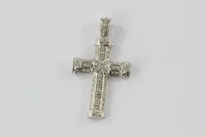 Sterling Silver & Diamond Cross