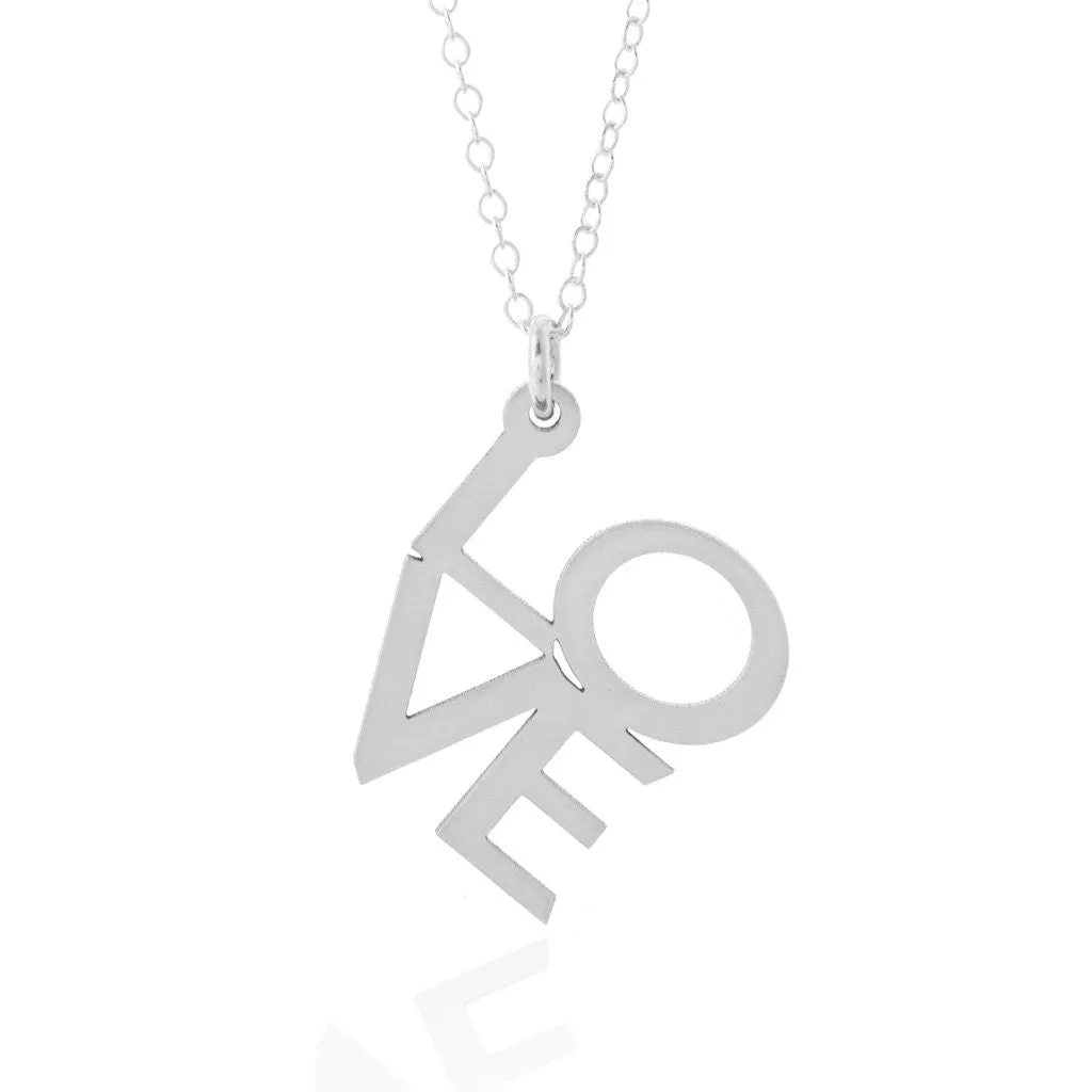 Sterling Silver Love Pendant