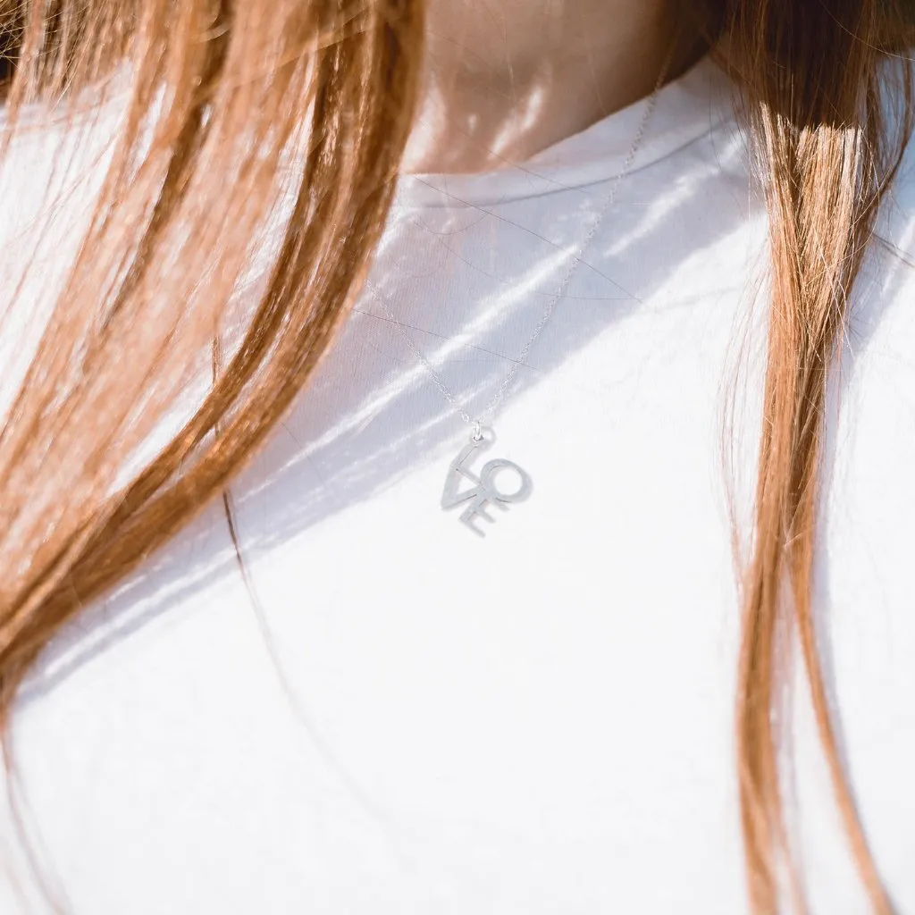 Sterling Silver Love Pendant