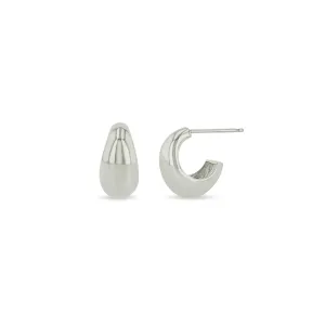 Sterling Silver Small Aura Huggie Hoops
