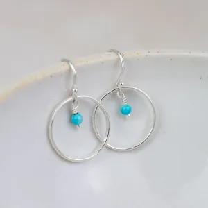 Sterling Silver Small Celestial Hoop Earrings