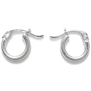 Sterling Silver Small Round Hoop Earrings