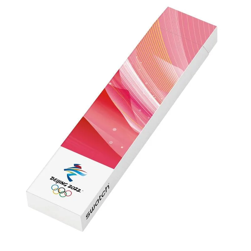 Swatch RED RIVERS AND MOUNTAINS Watch SO29Z105