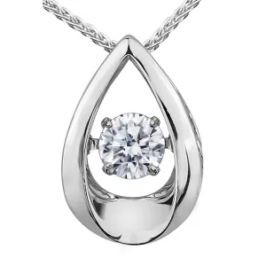 Tear Drop Diamond Pulse Pendant