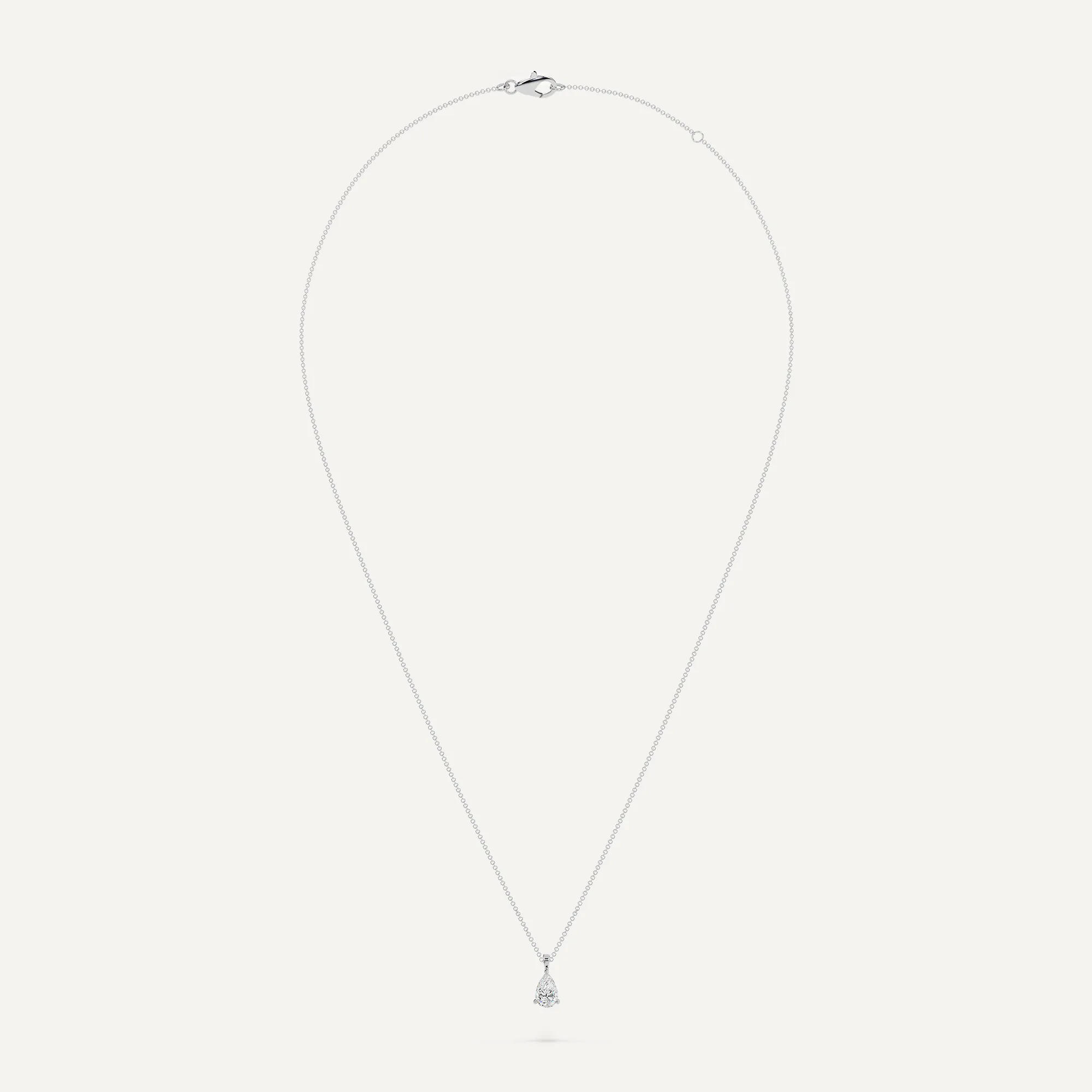 Teardrop Diamond 16-18 Inch Necklace