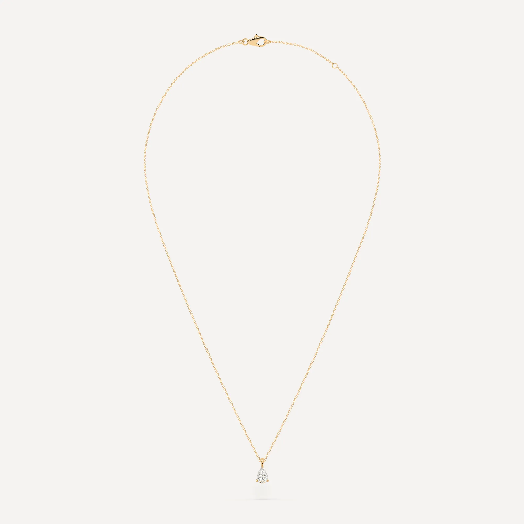Teardrop Diamond 16-18 Inch Necklace