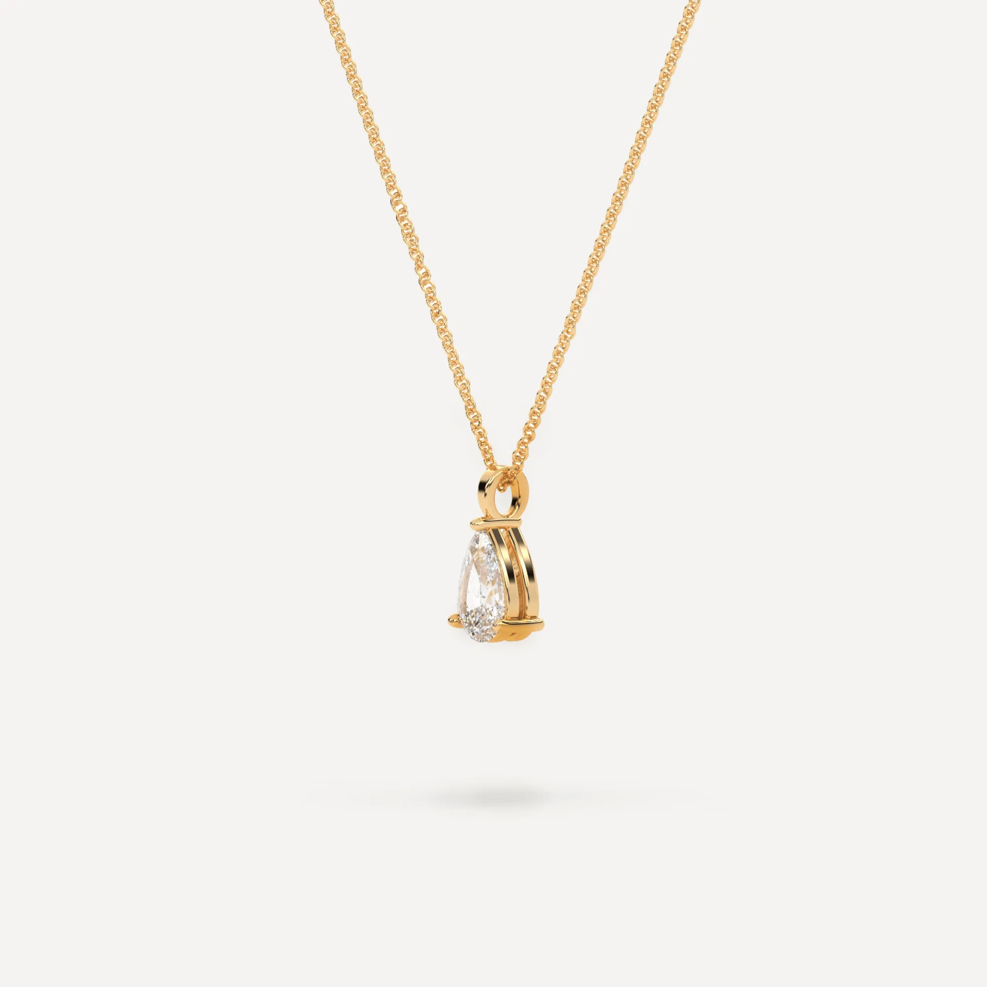 Teardrop Diamond 16-18 Inch Necklace