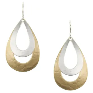 Teardrop Frames Wire Earrings